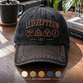 LZE Vintage 1971 Icons Distressed Denim Cap